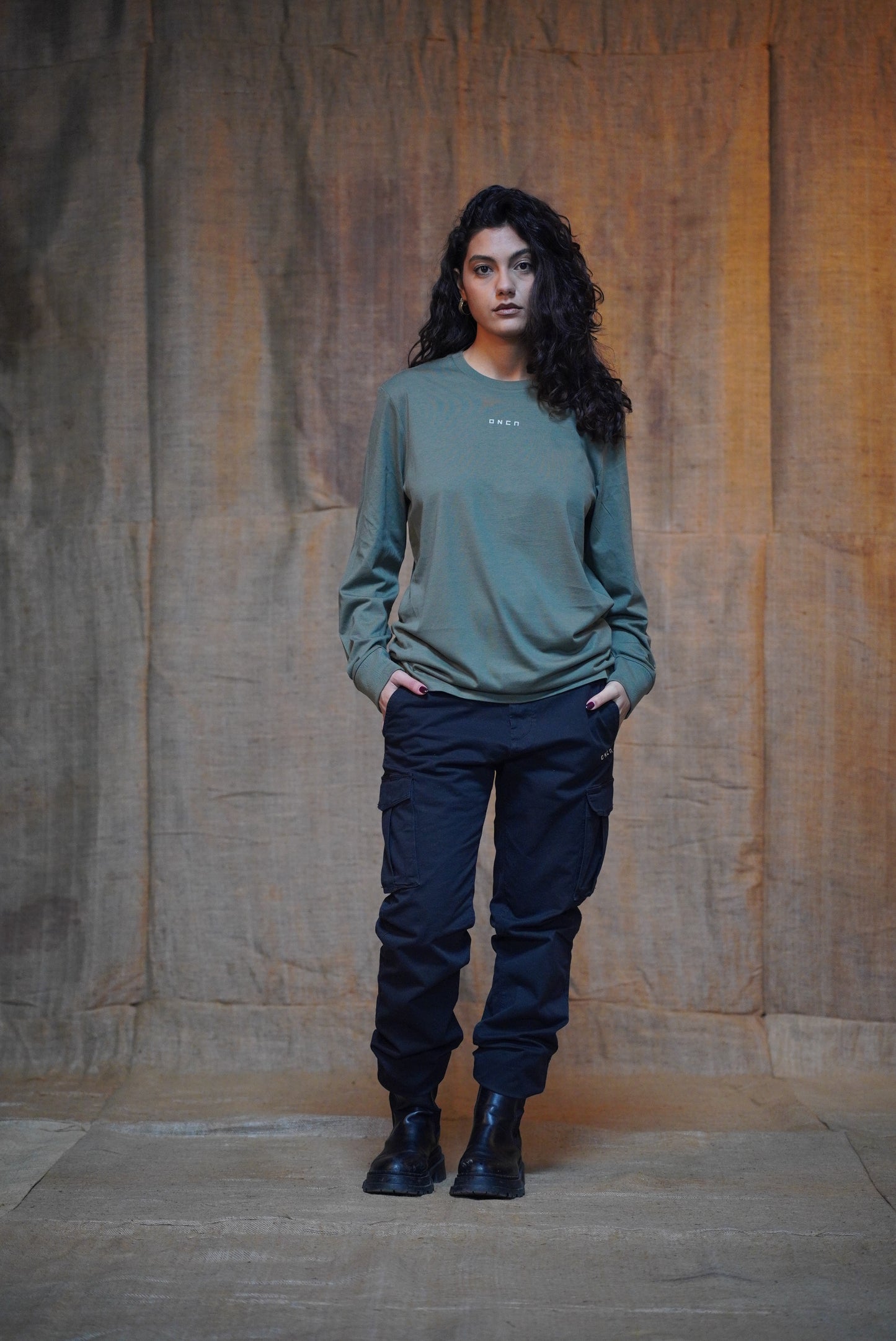 T-SHIRT MANICHE LUNGHE KHAKI