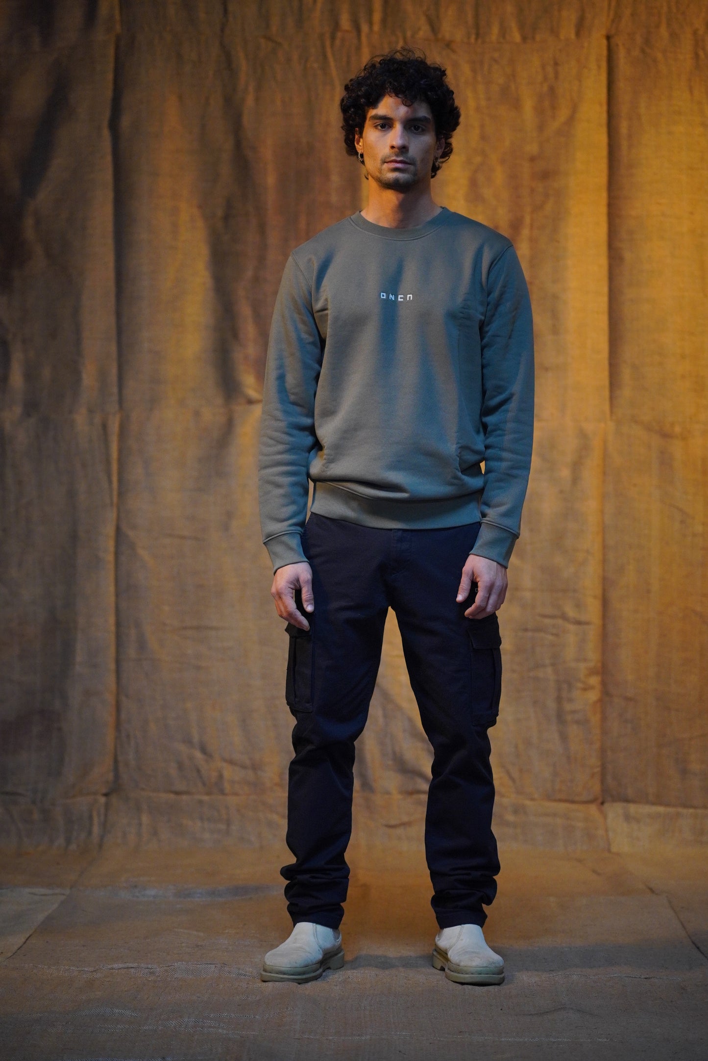 FELPA GIROCOLLO REGULAR KHAKI