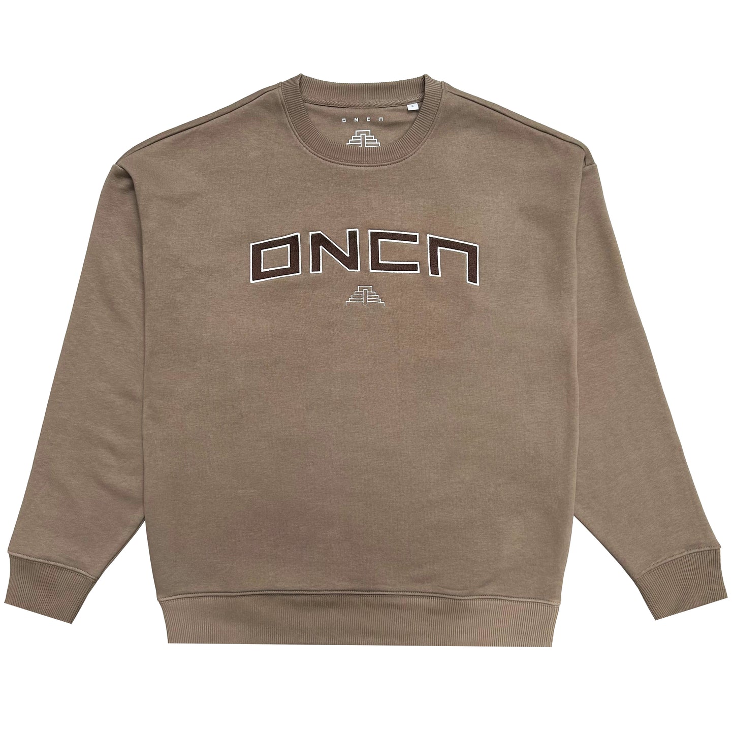 FELPA GIROCOLLO OVERSIZE MARRONE