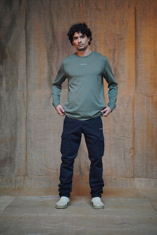 T-SHIRT MANICHE LUNGHE KHAKI