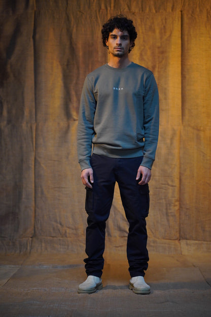 FELPA GIROCOLLO REGULAR KHAKI
