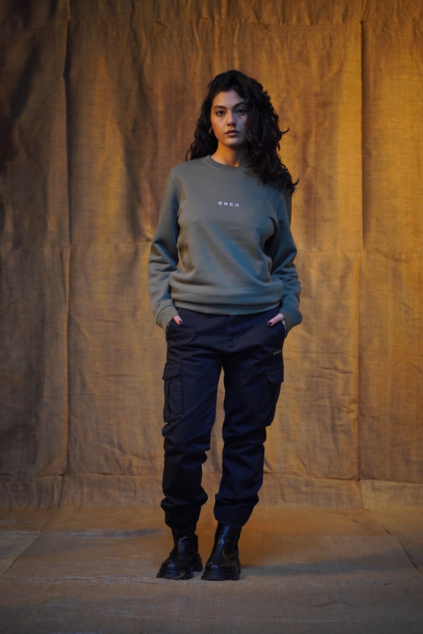 FELPA GIROCOLLO REGULAR KHAKI