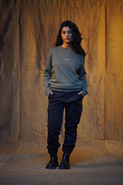 FELPA GIROCOLLO REGULAR KHAKI