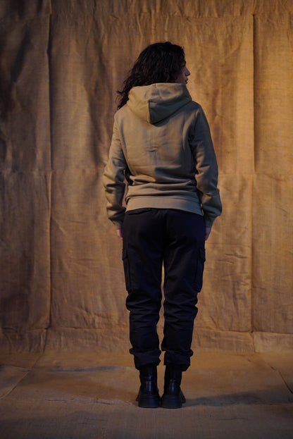 FELPA ZIP OLIVE