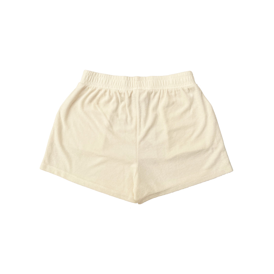 SHORTS DE RIZADO MARFIL