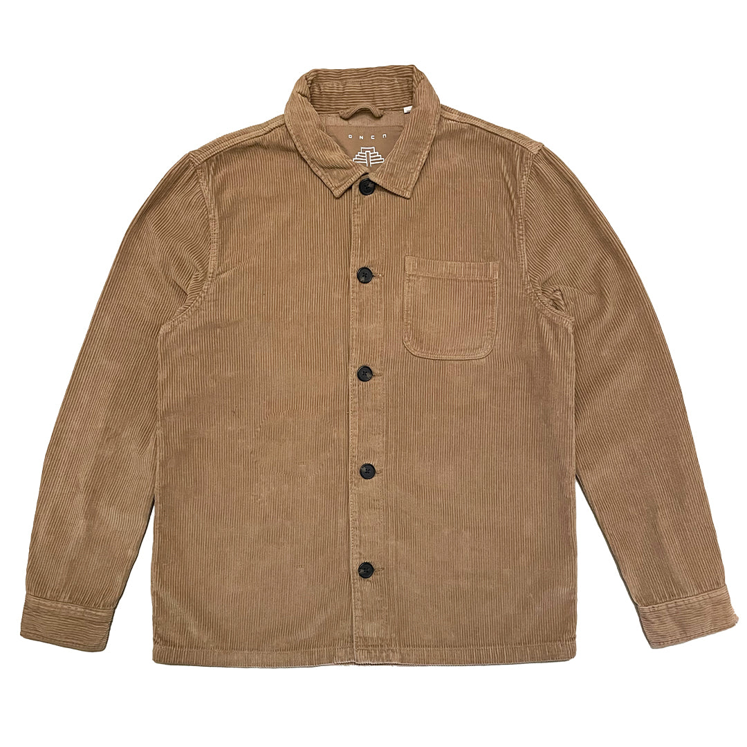 BROWN RIBBED JACKET